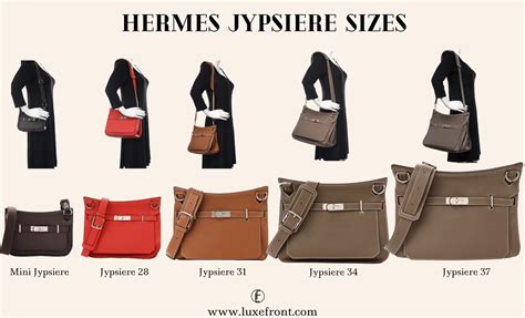 jypsiere hermes sizes|Hermes bag size chart.